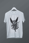 Camiseta Oversized Mars Essential: Edição Anjo