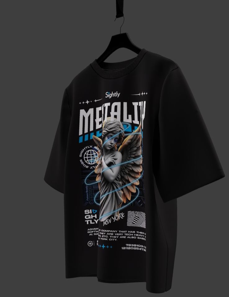 Camiseta Oversized Mars Essential - Anjo da Mentalidade