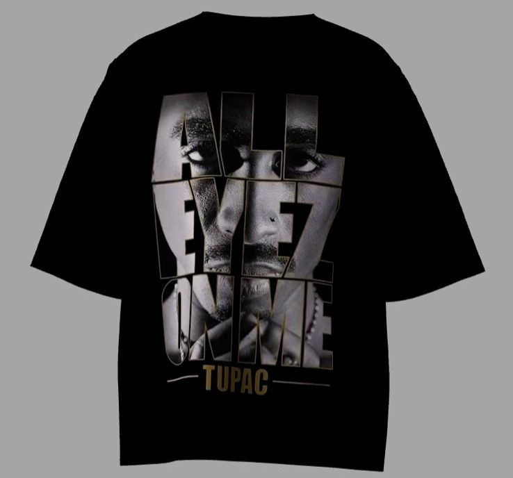 Camiseta Oversized Mars Essential - All Eyez On Me TUPAC