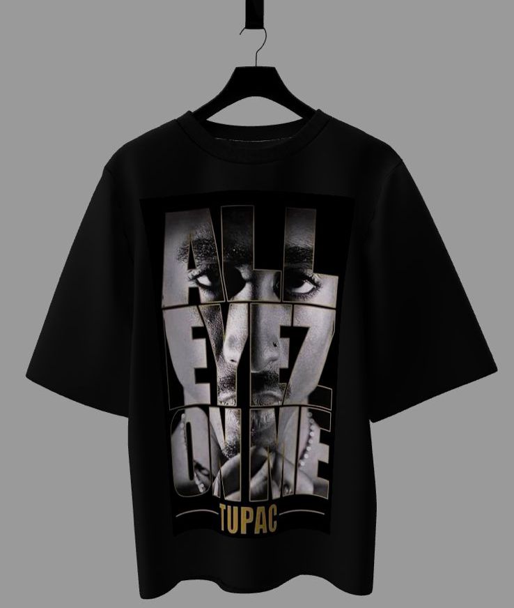 Camiseta Oversized Mars Essential - All Eyez On Me TUPAC