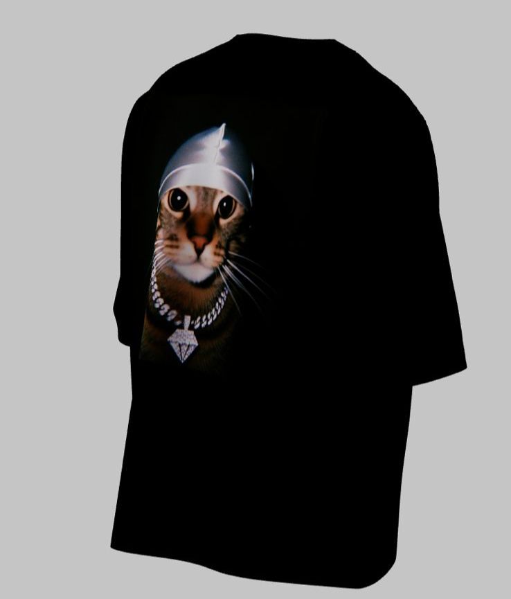 Camiseta Oversized Mars Essential - Gato de Durag: Ice & Street