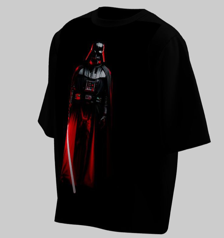 Camiseta Oversized Mars Essential - Dark Lord: Crimson Sabers