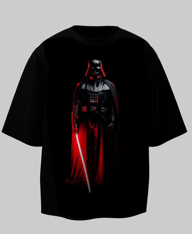 Camiseta Oversized Mars Essential - Dark Lord: Crimson Sabers