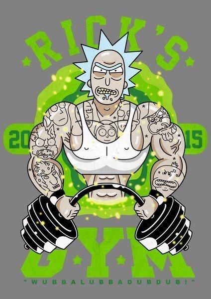 Camiseta Oversized Mars Essential - Rick's Gym: Wubba Lubba Dub Dub