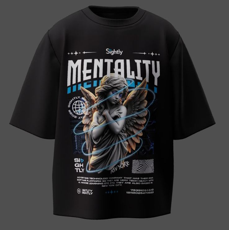 Camiseta Oversized Mars Essential - Anjo da Mentalidade