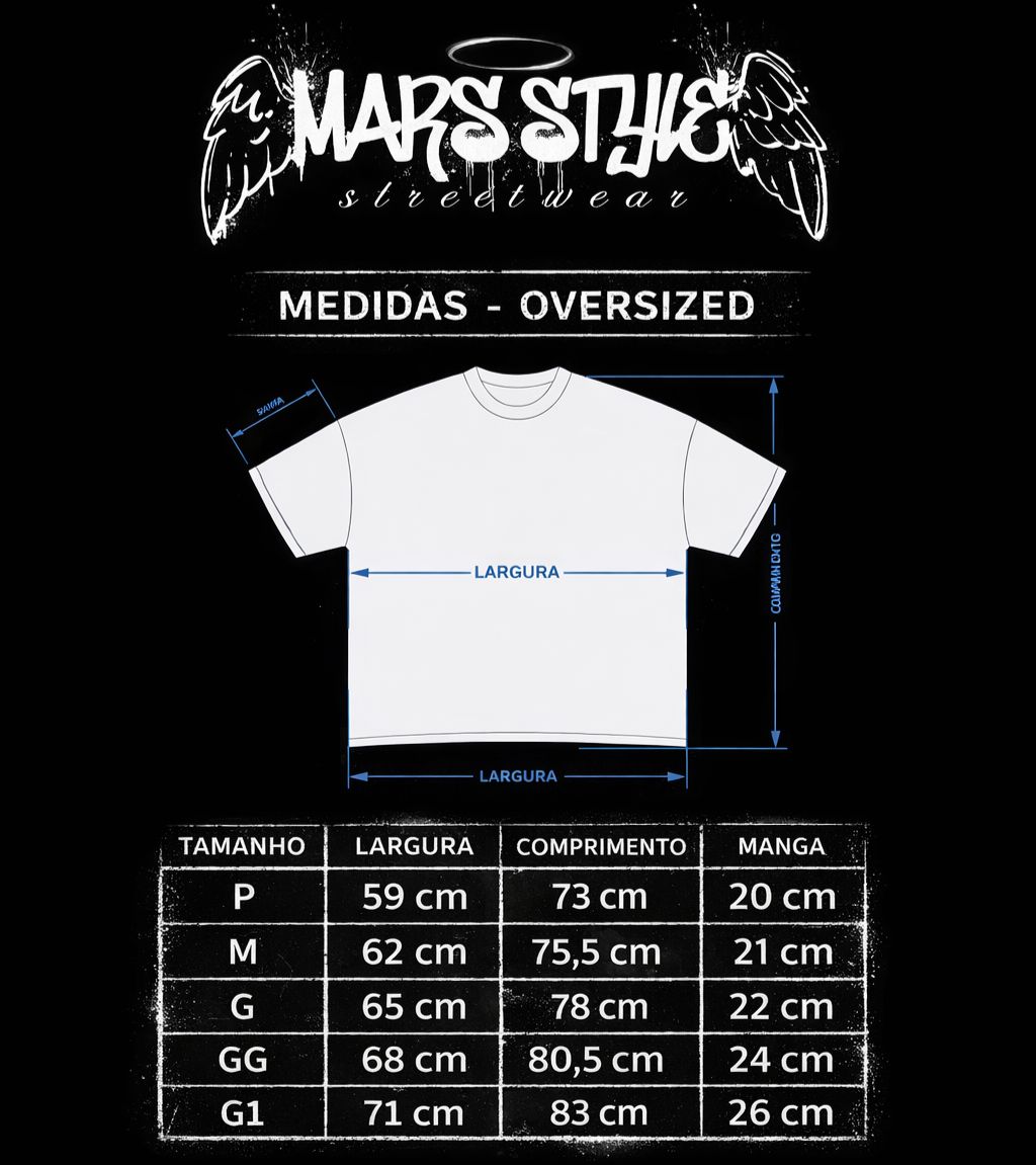 Camiseta Oversized Mars Essential - Doggystyle Vision