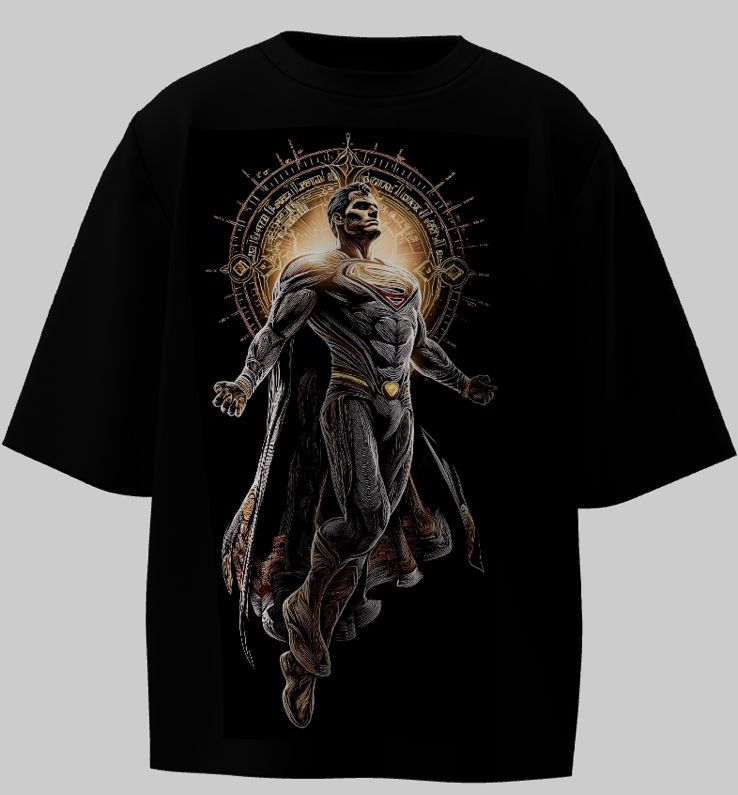 Camiseta Oversized Mars Essential - Homem de Aço: Divindade Solar